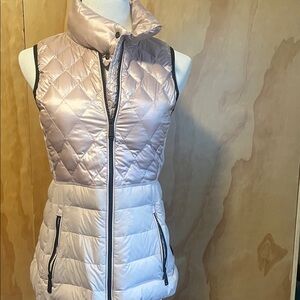 Calvin Klein Women's Shiny Quilted Vest - Soft Pink